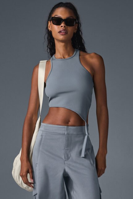 Alosoft Ribbed Revelation Tank - Steel Grey